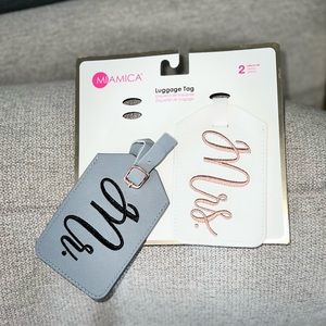 Mr. & Mrs. Luggage Tag; Newlyweds/Honeymoon/Wedding/Travel/Gift